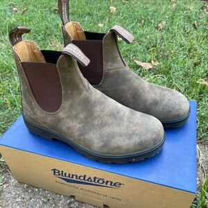 Blundestone 585 Rustic Brown Leather Chelsea Boots